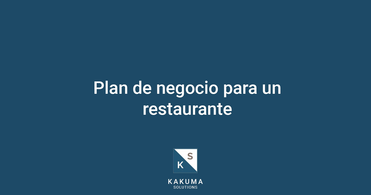 Plan de negocio para un restaurante